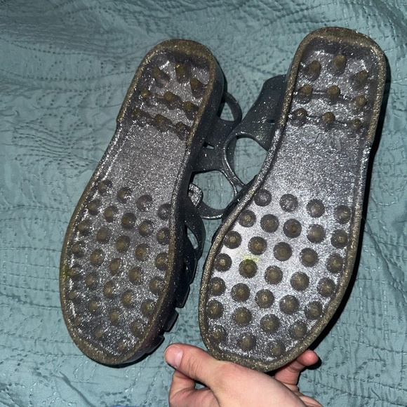 Melissa Possesion Jelly Silver Glitter Sandals size 5 - Picture 5 of 5